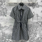 CD 25 Logo Shirt Dress Black Polyester