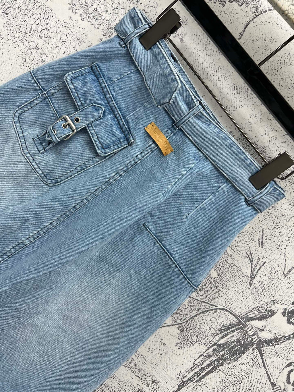 CD 25 Denim Skirt Light Blue Cotton