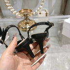 CD 25 Slingback Heel Black Leather 306926