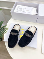 CD Boy Mule Black Suede