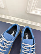 CD B33 Sneaker 30mm In Blue Monogram Denim Fabric 988199