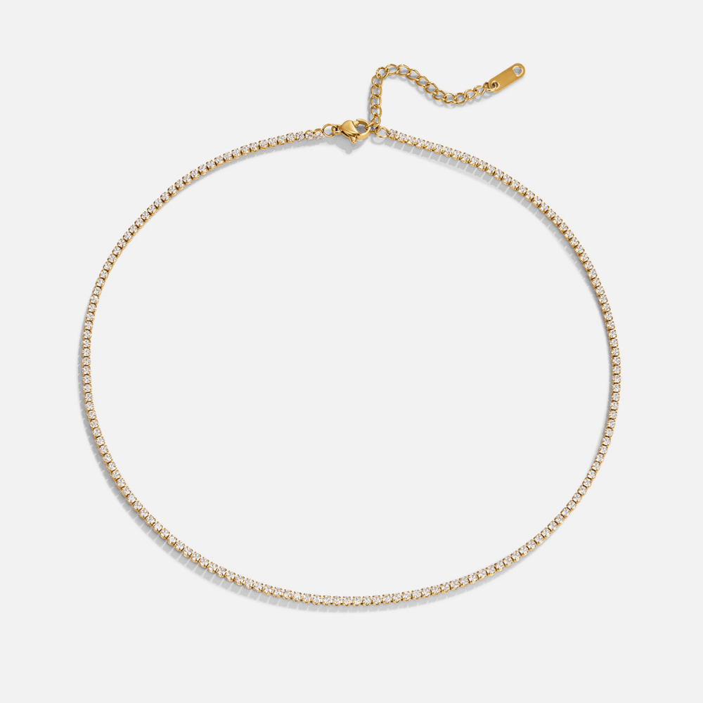Lexi Gold Crystal Necklace - Beautiful Earth Boutique
