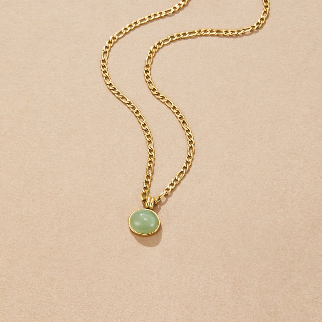 Liza Jade Pendant Necklace - Beautiful Earth Boutique
