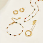 Lulu Beaded Stone Necklace - Beautiful Earth Boutique
