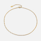 Mila Twist Gold Chain Necklace - Beautiful Earth Boutique