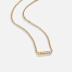 Missy Crystal Bar Pendant Necklace - Beautiful Earth Boutique