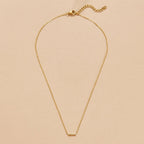 Missy Crystal Bar Pendant Necklace - Beautiful Earth Boutique