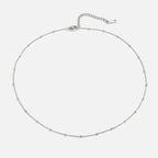 Niyah Bead Silver Chain Necklace - Beautiful Earth Boutique