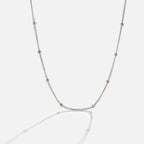 Niyah Bead Silver Chain Necklace - Beautiful Earth Boutique