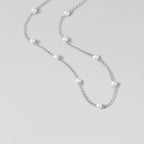 Nura Pearl Silver Necklace - Beautiful Earth Boutique