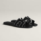 0ran Sandal Noir White