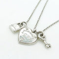 LOVE HEART TAG KEY NECKLACE