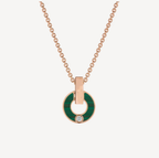 GARI NECKLACE PINK GOLD MALACHITE