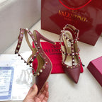 Valentino Rockstud Caged Pump Leather