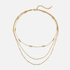 Tessa Triple Layered Necklace - Beautiful Earth Boutique
