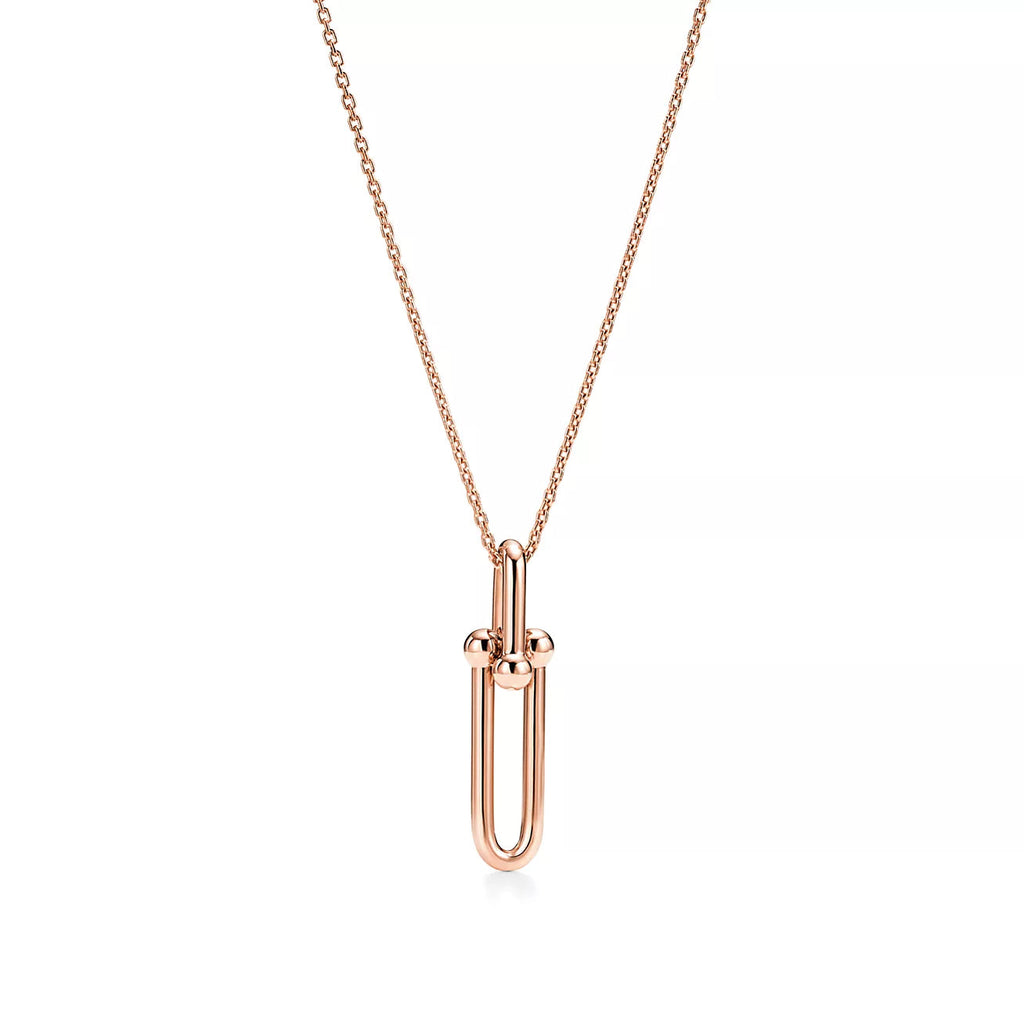 HARDWEAR DROP DOUBLE LINK PEDANT NECKLACE