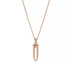 HARDWEAR DROP DOUBLE LINK PEDANT NECKLACE