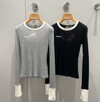 Miu Miu 25 Long-sleeved Top Tencel