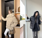 Prada 25 Down Jacket Beige and Black Polyamide Elastan