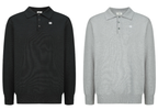 CELINE Embroidered Arc de Triomphe Knitted Polo Cotton