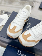 C'est Dior Sneaker 35mm White Mix Dark Beige Cowhide