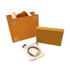 LV DOUBLE LOVE LEATHER GOLD BRACELET
