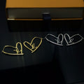LV LOGO LOVE EARRINGS