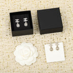 DOUBLE C DIAMONDS TEARDROP EARRINGS