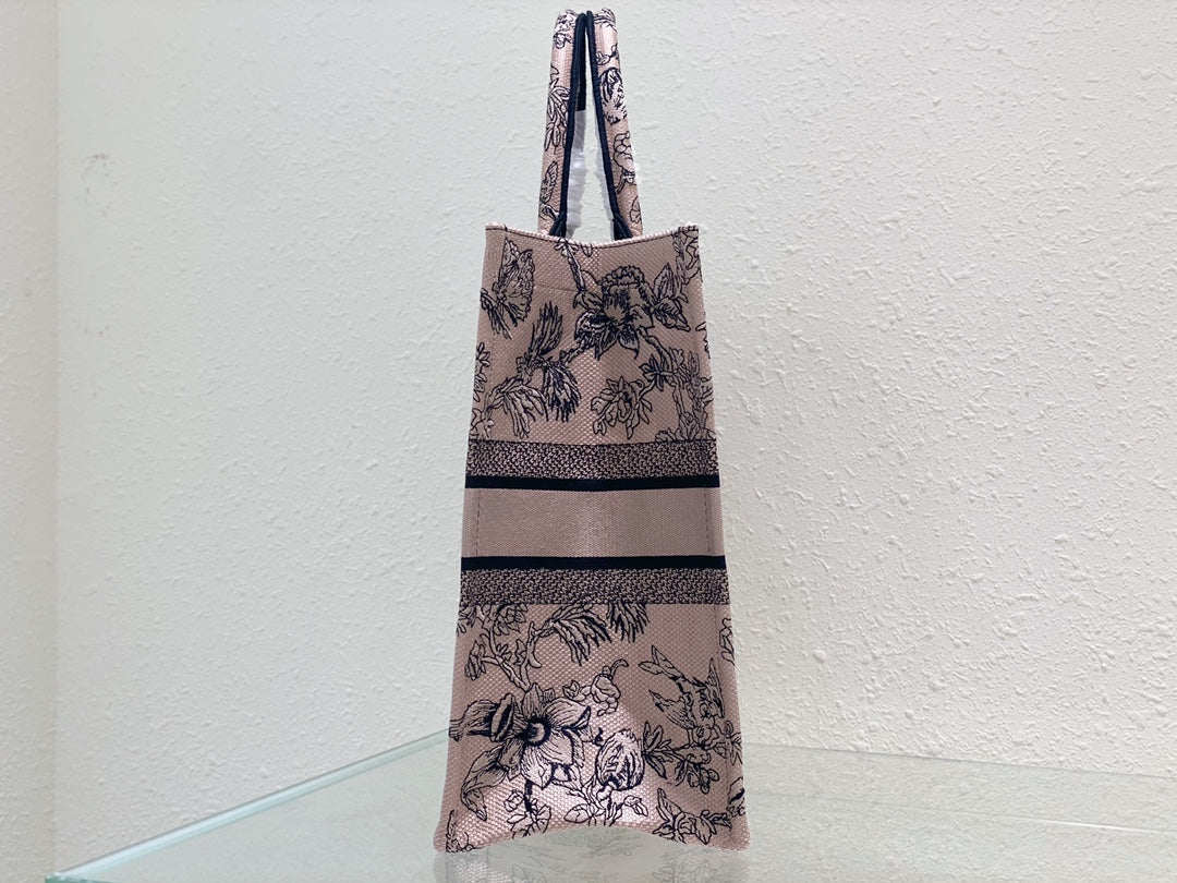 Large CD Book Tote 42cm Jardin Botanique Pink