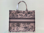 Large CD Book Tote 42cm Jardin Botanique Pink