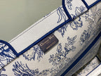 Large CD Book Tote 42cm Jardin Botanique Blue