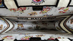 Large CD Book Tote 42cm White Multicolor Dragon Zodiac Embroidery
