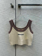 Miu Beige Tank Top and Skirt