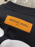 LV T-SHIRT IN BLACK COTTON 239616