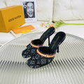 LV Neo Revival 85mm Black Monogram Calfskin