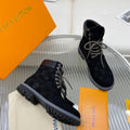 LV x Timberland 6-In Ankle Boot 50mm Black Monogram Nubuck Leather